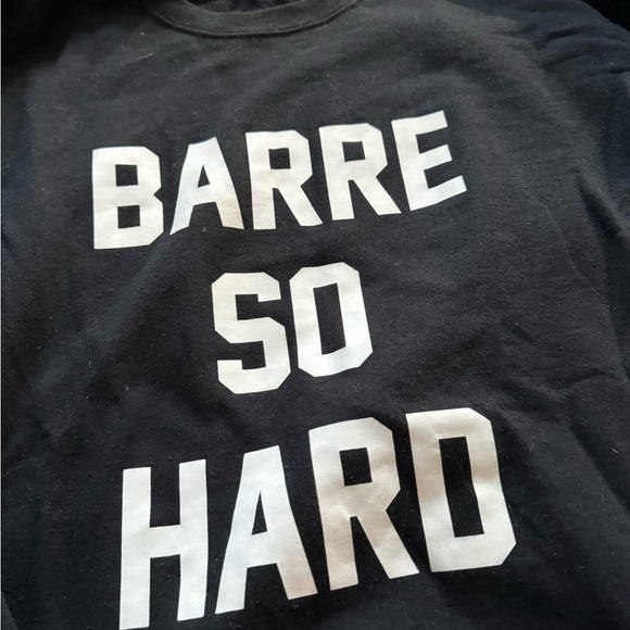 Barre So Hard funny black sweater - Picture 2 of 3